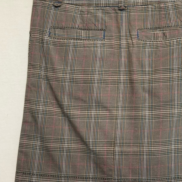 E-111 American Eagle Outfitters Green & Cream Plaid MIDI Skirt‎ Size 0 - Picture 5 of 13